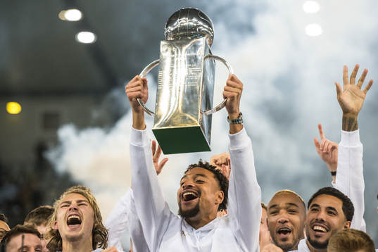 Malmö FFs Joseph Ceesay jublar