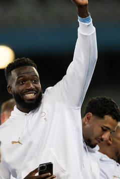 Malmö FFs Mahame Siby jublar