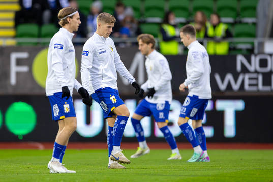 IFK Göteborgs spelare värmer upp