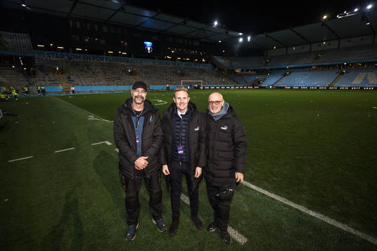 Måns Andersson, Jerry Vihlborg och Magnus Olsson, MFF Fastighetsskötsel,