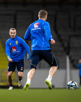Niklas Hult of the Swedish national football team