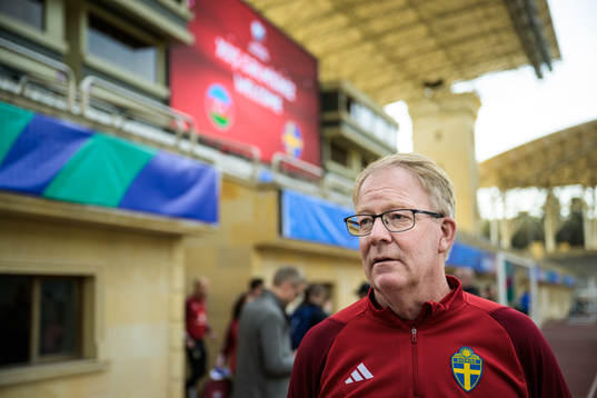 Scout Lasse Jacobsson of the Swedish national football team