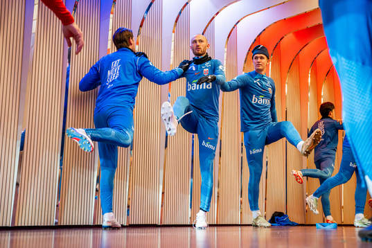 Fredrik Aursnes and Ola Solbakken of the Norwegian national