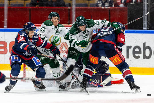 Linköpings Markus Ljungh och Färjestads Per Åslund