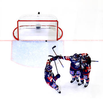 Linköpings Christoffer Ehn, Lance Bouma och Patrick