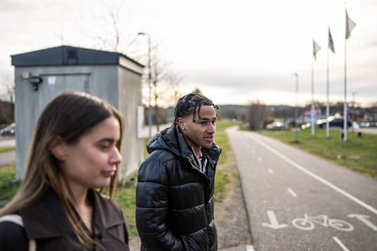 Göteborgs Postens Sanna Sundberg och Häckens Momodou Sonko