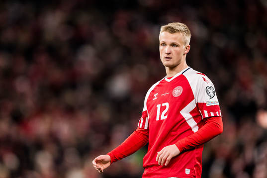 Kasper Dolberg of Denmark