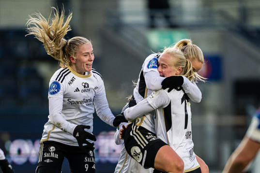Sara Iren Lindbak Hørte of Rosenborg celebrates after scoring the 2-0 goal