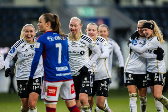 Sara Iren Lindbak Hørte of Rosenborg celebrates after scoring the 2-0 goal