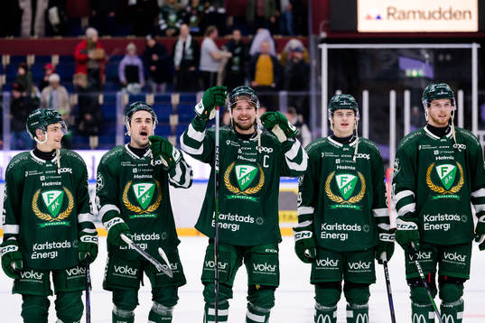 Färjestads Joel Nyström, Jonathan Andersson, Linus