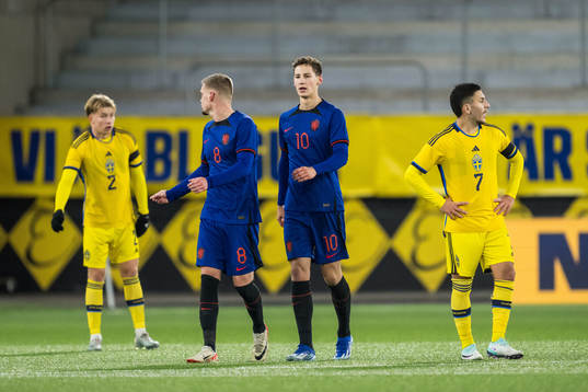 Daniel Svensson of Sweden and Kenneth Taylor and Ruben Van Bommel of Netherlands and Roony Bardghji of Sweden