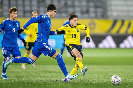 Italiens Davide Bartesaghi och Sveriges Taha Ayari