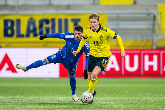 Italiens Luca Lipani och Sveriges Nils Zetterström
