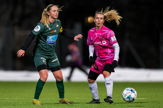 Hanna Dahl of Avaldsnes and Sofie Mykkeltveit Tunes of TIL 2020