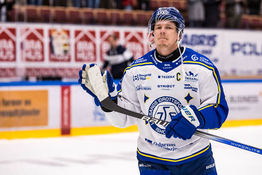 Leksands IFs Patrik Zackrisson jublar