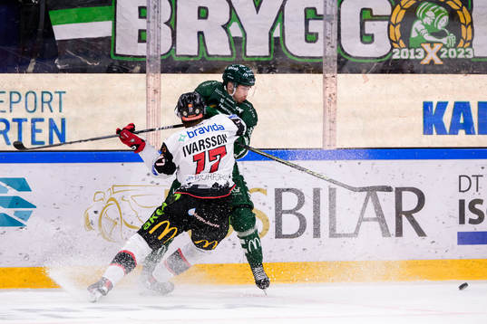 Malmö Redhawks Johan Ivarsson och Färjestads Michael