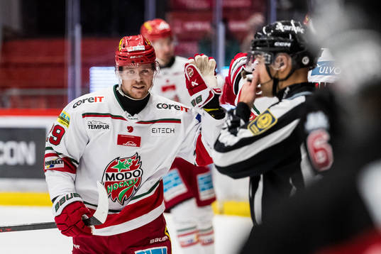 MoDos Mikkel Aagaard jublar