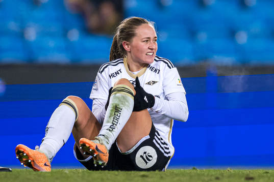 Camilla Linberg of Rosenborg in pain