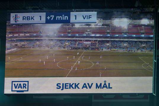 Video assistant referee (VAR) check