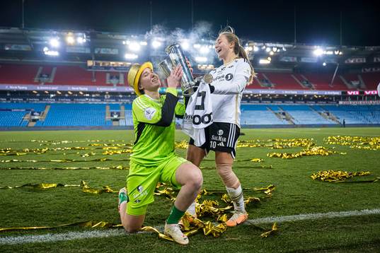 Lene Christensen and Camilla Linberg of Rosenborg