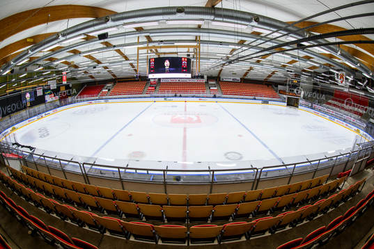 Interiör vy av Gränby ishall