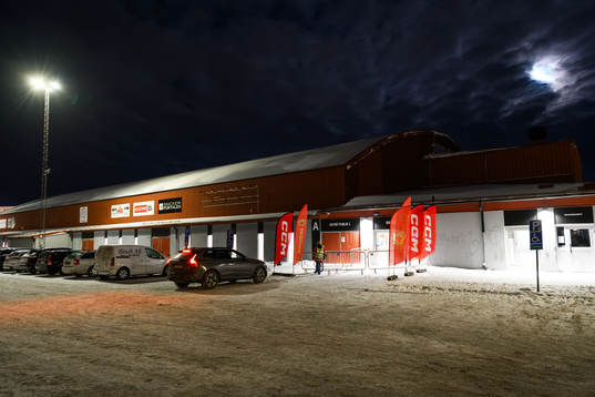 Exteriör vy av Gränby ishall