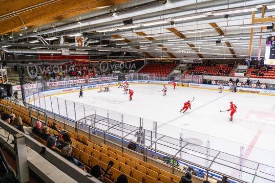 Interiör vy av Gränby ishall