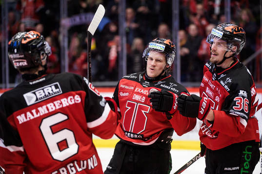 Örebros Filip Berglund, Hannes Björninen och Emil Larsson