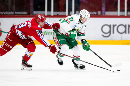 Timrås Erik Andersson och Rögles Henry Bowlby