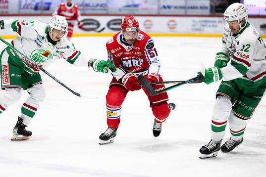 Rögles Samuel Jonsson, Brady Ferguson och Timrås Anton