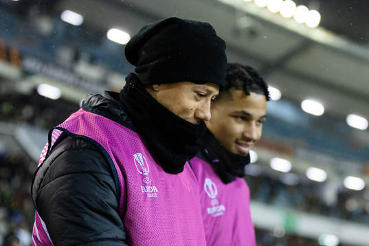 Tobias Sana and Momodou Sonko of BK Häcken