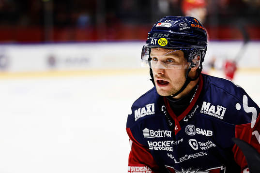 Linköpings Sebastian Strandberg jublar