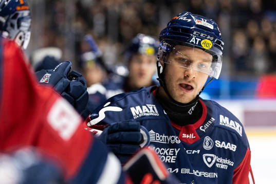 Linköpings Sebastian Strandberg jublar