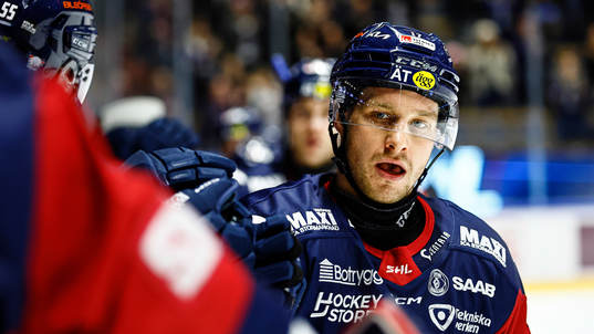 Linköpings Sebastian Strandberg jublar