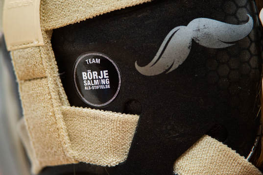 Ett klistermärke från Börje Salmings ALS-Stiftelse