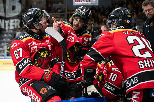 Luleås Linus Omark, Mario Kempe och Brendan Shinnimin