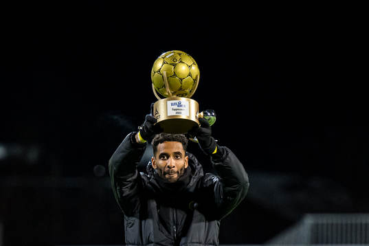 Amahl Pellegrino of Bodø/Glimt celebrates