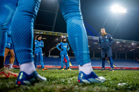 Leif Gunnar Smerud, head coach of the Norwegian women's national football team,