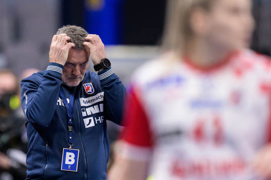 Head coach Ivica Obrvan of Croatia