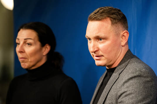 Andrea Möllerberg, Generalsekreterare för Svenska Fotbollförbundet och Kim Källström