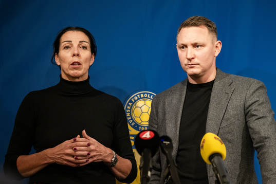 Andrea Möllerberg, Generalsekreterare för Svenska Fotbollförbundet och Kim Källström