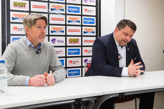 Timrås tränare Anders Karlsson och MoDos tränare Mattias
