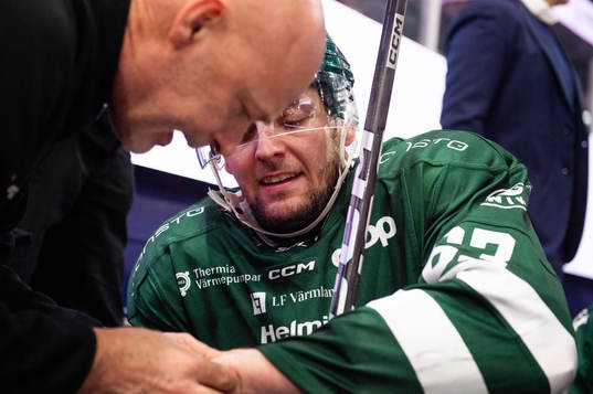 Färjestads läkare Magnus Halen och Carl Dahlström