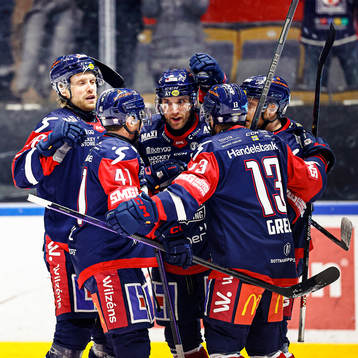 Linköpings spelare jublar