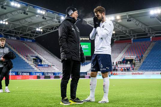 Amund Skiri, head coach of Kristiansund, and Christoffer