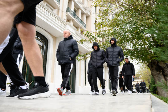 Head coach Per-Mathias Høgmo, Ali Youssef and Aiham Ousou