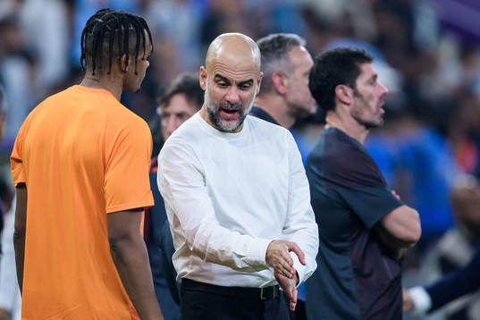 Head coach Pep Guardiola of Manchester City