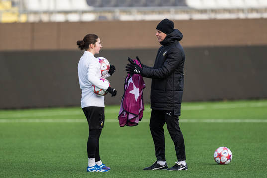 Ruby Grant of Häcken and Roland Nilsson