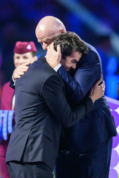 Kaká and Gianni Infantino, President of FIFA,