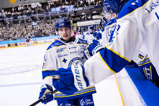 Leksands Marcus Karlberg jublar